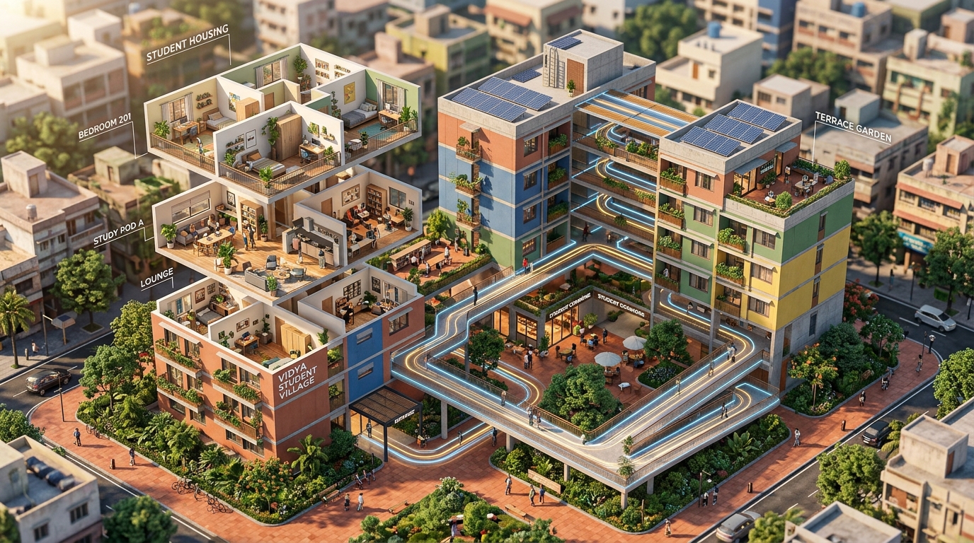 Tailoring 3D AI Website Features for Indian Student Accommodation Services