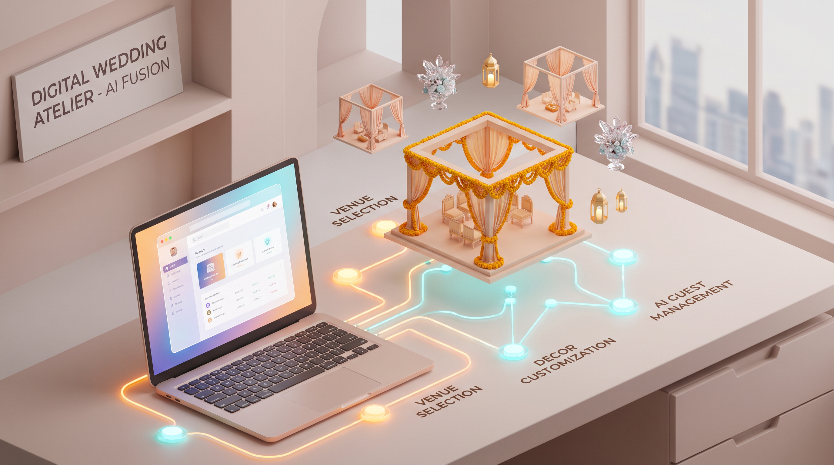 Customization Techniques for 3D AI Websites for Indian Wedding Planners
