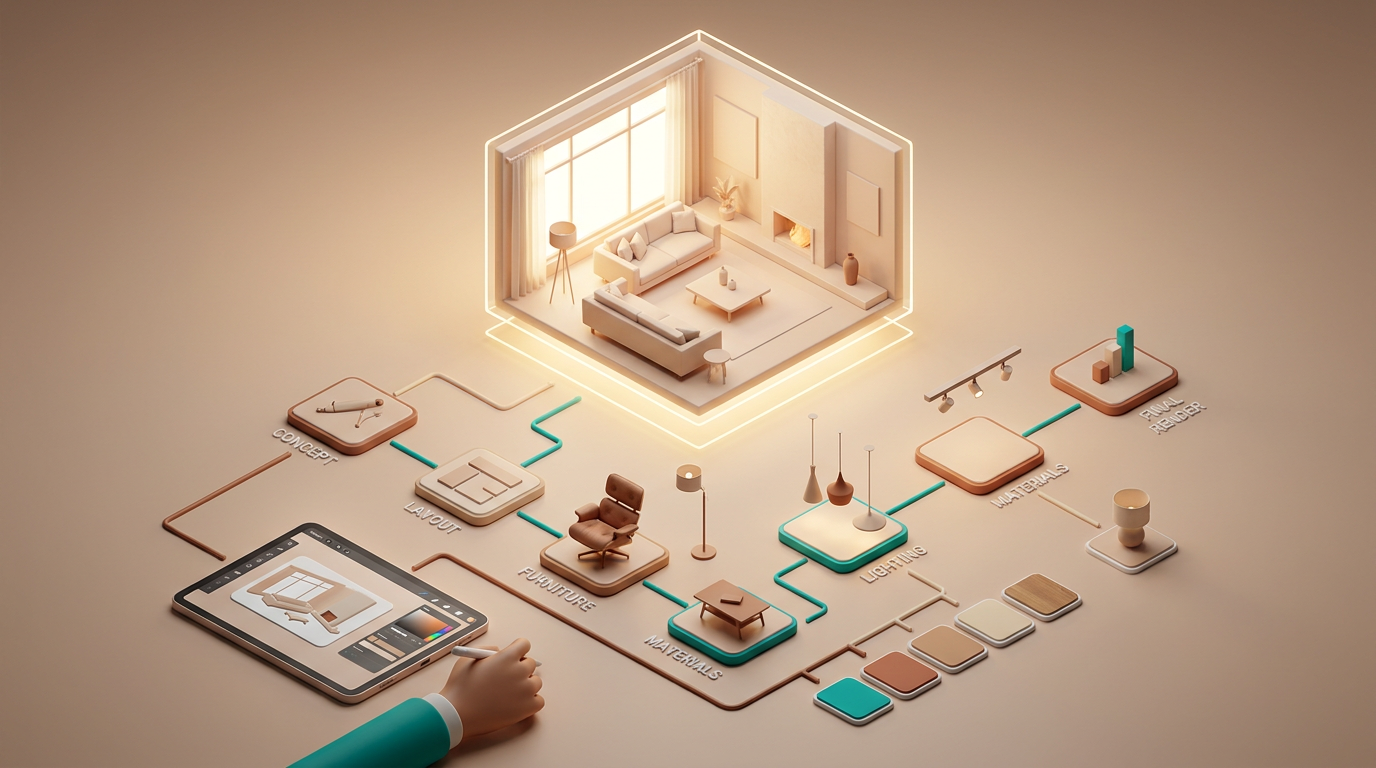 How to Create Visually Stunning 3D AI Websites for Showcasing Interior Design Portfolios