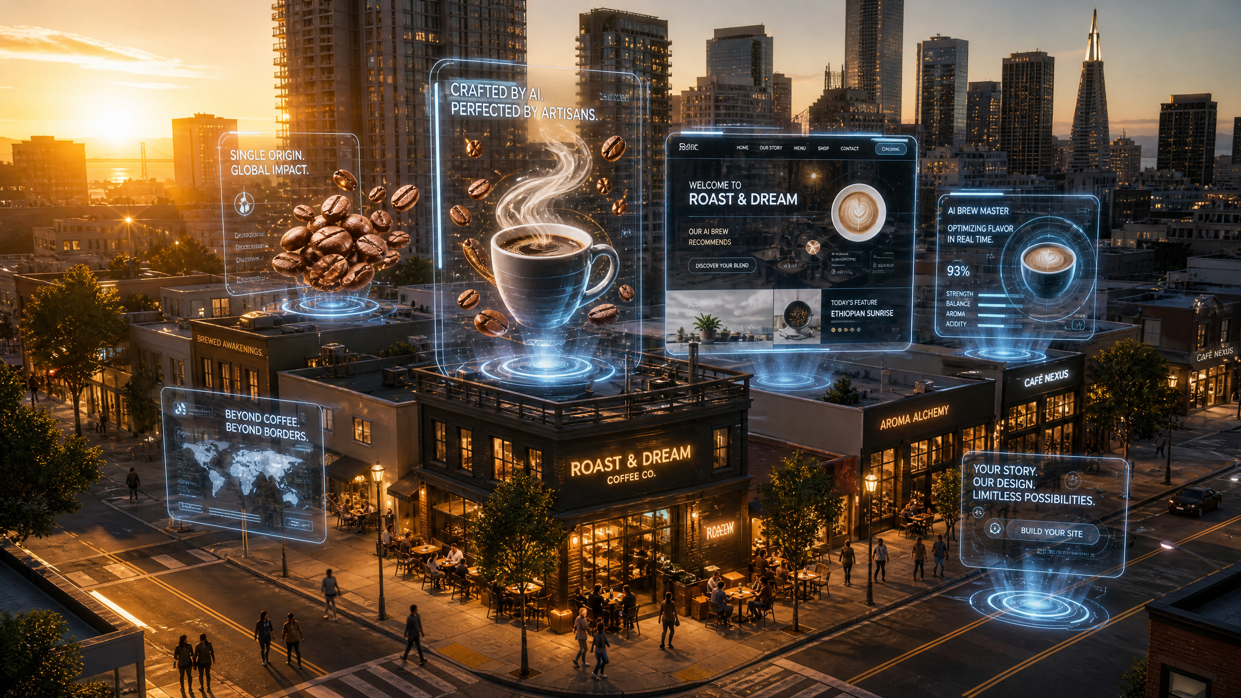 How AI 3D Websites Scale Independent Coffee Roasters' Online Presence