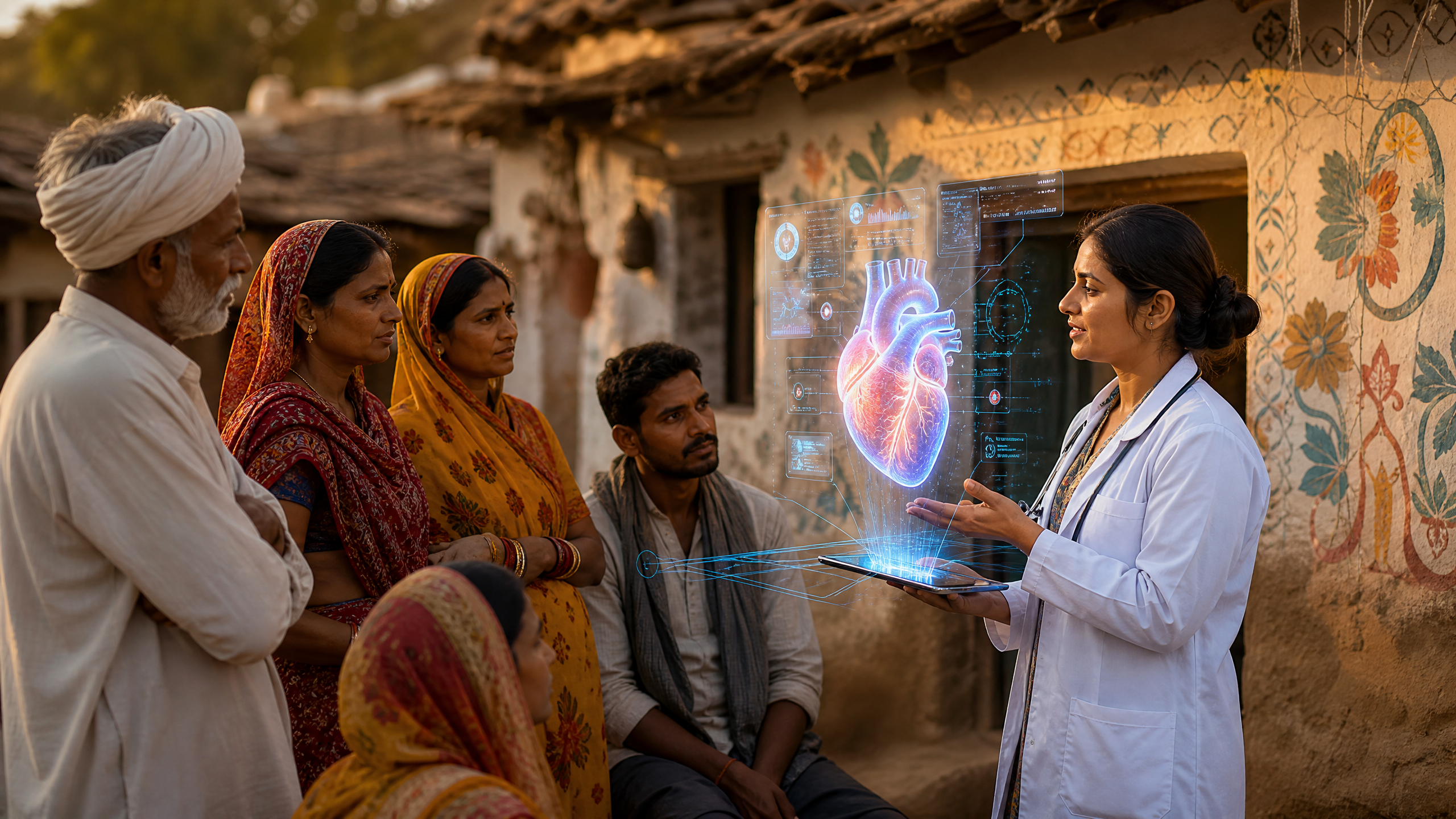 How AI 3D Websites Facilitate Awareness for Indian Rural Health Initiatives