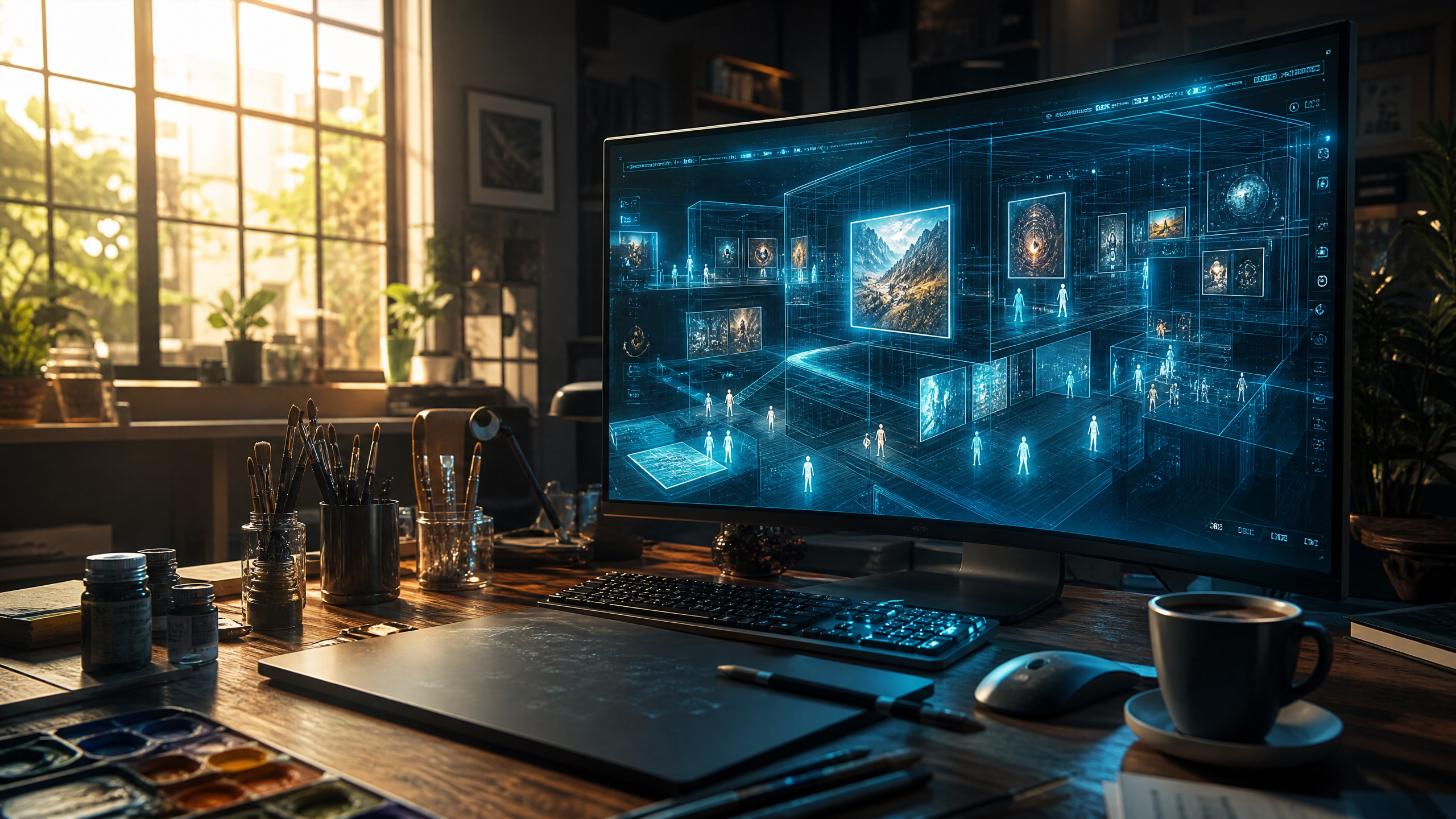 How AI-Driven 3D Websites Empower Creators to Host Virtual Exhibitions Globally