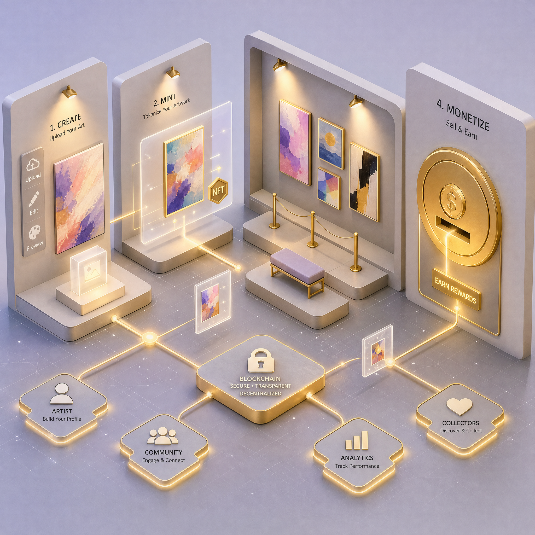 AI-Powered 3D Websites for Virtual Art Exhibitions: Design & Monetization Tips