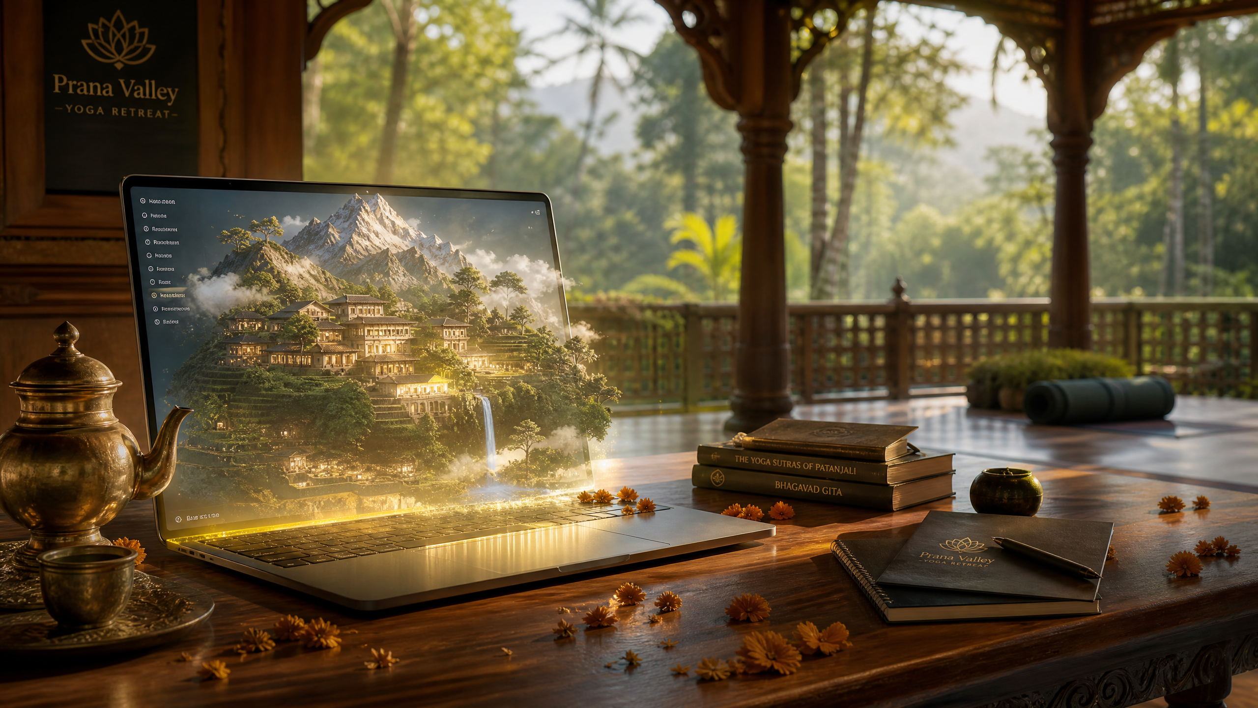 Creating Engaging Online Experiences for Indian Wellness Retreats with 3D AI Websites