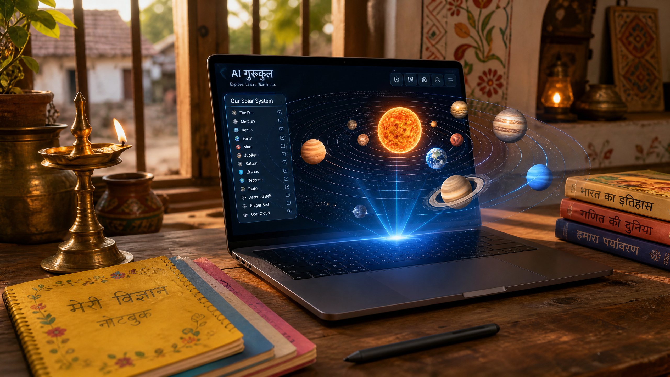 Enhancing Online Learning for India's Remote Education Platforms with 3D AI Websites