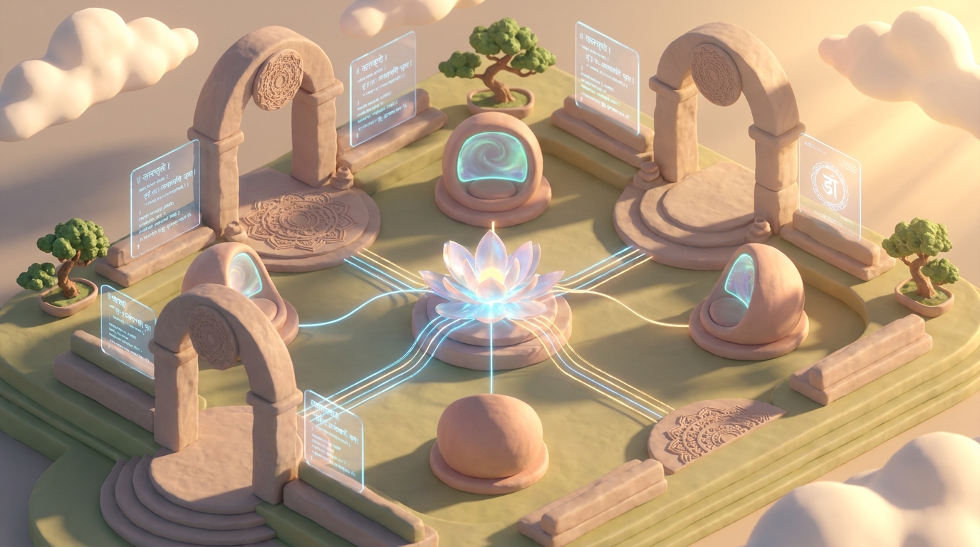 Designing Interactive 3D AI Websites for Indian Meditation Apps