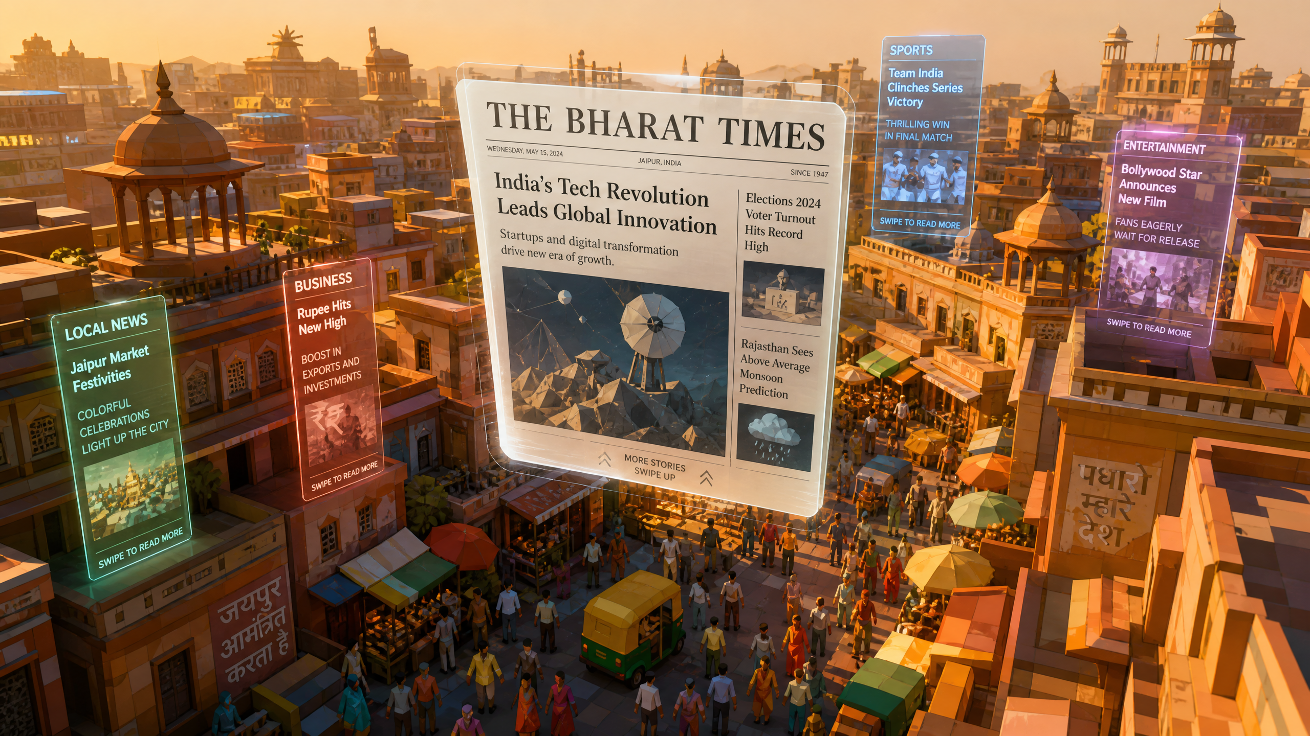 Revolutionizing Indian Local News Platforms with 3D AI Websites